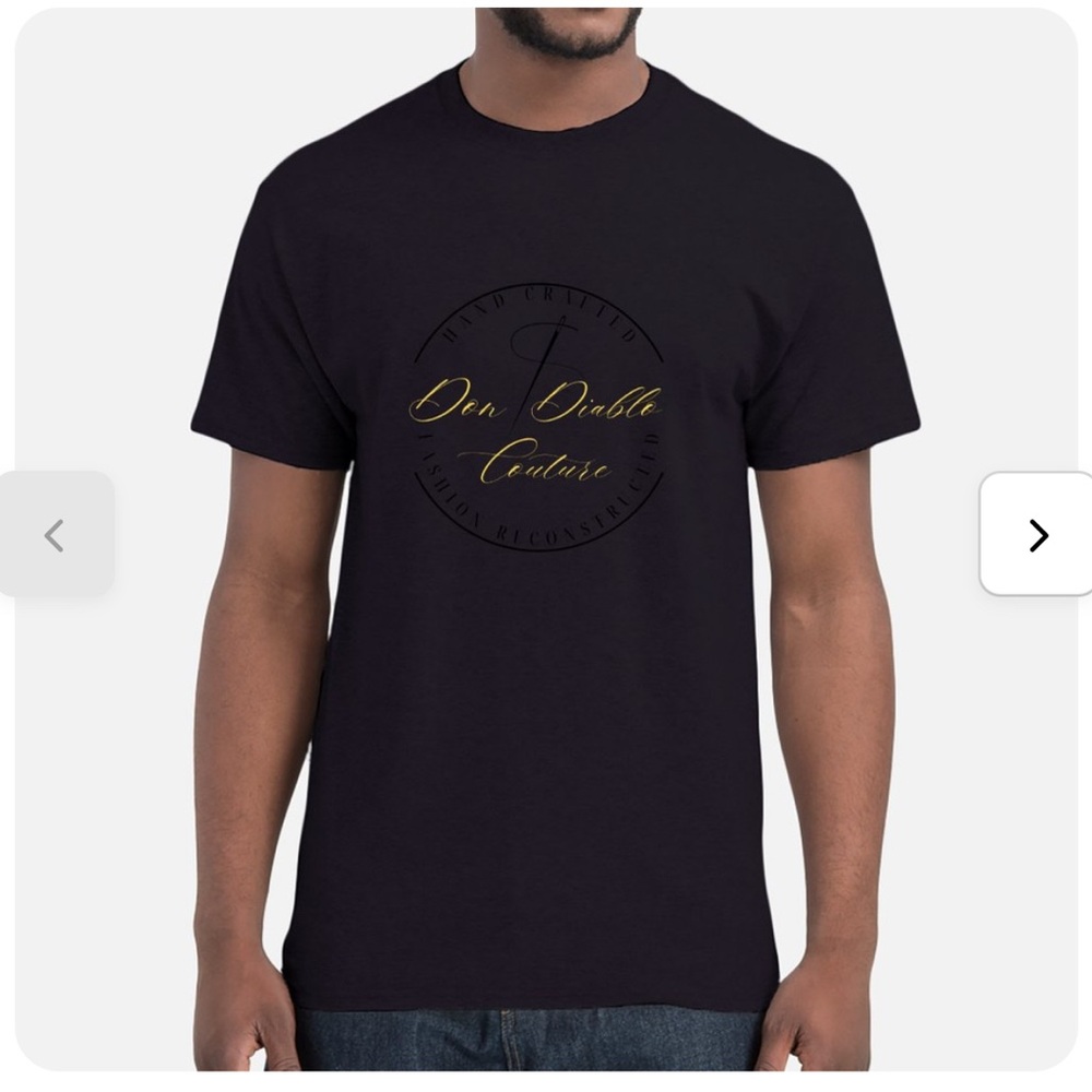 Don Diablo Couture, Black lightweight crewneck T-shirt